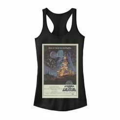 Licensed Character Juniors'Star Wars La Guerra De Las Galaxias Movie Poster Tank Black 11 Licensed Character Juniors'Star Wars La Guerra De Las Galaxias Movie Poster Tank Black -Licensed Character Shop unnamed file 25221
