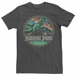 Licensed Character Men's Jurassic Park T Rex Distressed Retro Logo Tee Navy -Licensed Character Shop unnamed file 25228