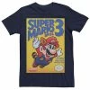 Licensed Character Men's Super Mario Bros 3 Flying Raccoon Mario Poster Tee Navy -Licensed Character Shop unnamed file 25229