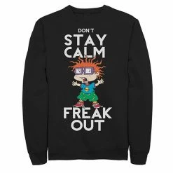 Licensed Character Men's Rugrats Chuckie Freak Out Fleece Athletic Heather -Licensed Character Shop unnamed file 25259