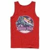 Licensed Character Men's Jurassic Park Retro Rex Scene Tank Red -Licensed Character Shop unnamed file 25261