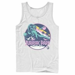 Licensed Character Men's Jurassic Park Retro Rex Scene Tank Red -Licensed Character Shop unnamed file 25262