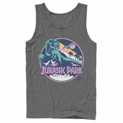 Licensed Character Men's Jurassic Park Retro Rex Scene Tank Red -Licensed Character Shop unnamed file 25263
