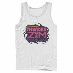 Licensed Character Men's Nickelodeon Invader Zim Enter Florpus Logo Graphic Tank Top Navy -Licensed Character Shop unnamed file 25274