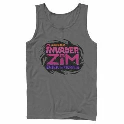 Licensed Character Men's Nickelodeon Invader Zim Enter Florpus Logo Graphic Tank Top Navy -Licensed Character Shop unnamed file 25277