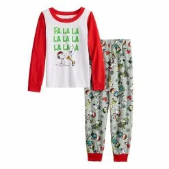 Licensed Character Girls 4-12 Jammies For Your Families® Peanuts "Fa La La" Pajama Set