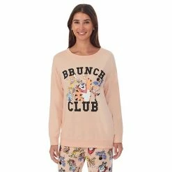 Licensed Character Women's Kellogg's Cereal Brunch Club Long Sleeve Pajama Top & Banded Bottom Pajama Pants Set -Licensed Character Shop unnamed file 2530