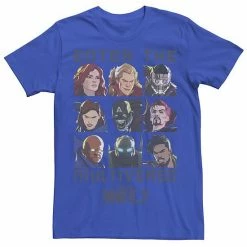 Licensed Character Men's Marvel What If Enter The Multiverse Quote Tee Light Blue