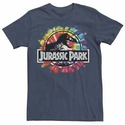 Licensed Character Men's Jurassic Park Classic Logo Tie Dye Graphic Tee Navy -Licensed Character Shop unnamed file 25331
