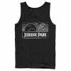 Licensed Character Men's Jurassic Park Spray Painted Stencil Logo Tank Royal -Licensed Character Shop unnamed file 25338