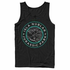 Licensed Character Men's Jurassic Park Isla Nublar Badge Retro Tank Royal -Licensed Character Shop unnamed file 25347