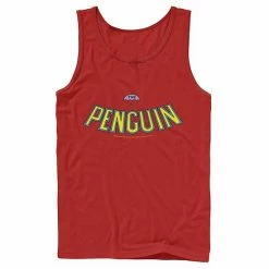 Licensed Character Men's DC Comics Batman Penguin Text Logo Tank Top Red -Licensed Character Shop unnamed file 25355
