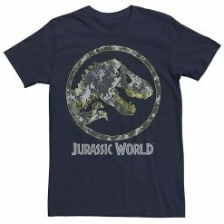 Licensed Character Men's Jurassic World Camouflage Yellow Outline Fossil Coin Logo Tee Royal Heather -Licensed Character Shop unnamed file 25357