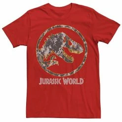 Licensed Character Men's Jurassic World Camouflage Yellow Outline Fossil Coin Logo Tee Royal Heather -Licensed Character Shop unnamed file 25359