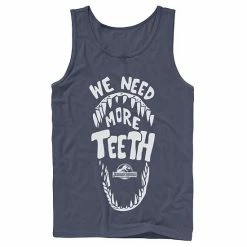 Licensed Character Men's Jurassic World We Need More Teeth Graphic Tank Top Black -Licensed Character Shop unnamed file 25368