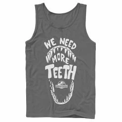 Licensed Character Men's Jurassic World We Need More Teeth Graphic Tank Top Black -Licensed Character Shop unnamed file 25369