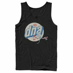 Licensed Character Men's Jurassic World Vintage Mr. DNA Logo Tank Charcoal -Licensed Character Shop unnamed file 25382