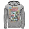 Licensed Character Men's Justice League Crisis On Earth Vintage Cover Hoodie Black -Licensed Character Shop unnamed file 25390