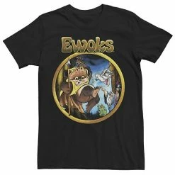 Licensed Character Men's Star Wars Ewok Wicket Swinger Comic Tee Charcoal -Licensed Character Shop unnamed file 25397