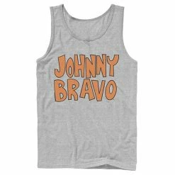Licensed Character Men's Cartoon Network Johnny Bravo Logo Tank Athletic Heather -Licensed Character Shop unnamed file 25405