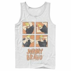Licensed Character Men's Cartoon Network Johnny Bravo Box Up Hairdo Tank Athletic Heather -Licensed Character Shop unnamed file 25409