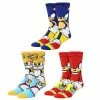 Licensed Character Men's Sonic Hedgehog 3-Pack Crew Socks -Licensed Character Shop unnamed file 2541