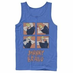 Licensed Character Men's Cartoon Network Johnny Bravo Box Up Hairdo Tank Athletic Heather -Licensed Character Shop unnamed file 25410