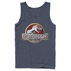 Licensed Character Men's Jurassic Park Chrome Logo Tank Top Athletic Heather -Licensed Character Shop unnamed file 25426
