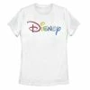 Licensed Character Juniors' Disney Rainbow Logo Tee Athletic Heather -Licensed Character Shop unnamed file 25429
