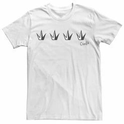 Licensed Character Men's Disney Cruella Crown Line Up Tee Red -Licensed Character Shop unnamed file 25447