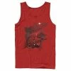 Licensed Character Mens Jurassic Park T-Rex Red Safari Collage Tank Top -Licensed Character Shop unnamed file 25456