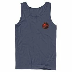 Licensed Character Men's Jurassic World Two T-Rex Magma Pocket Icon Tank Navy -Licensed Character Shop unnamed file 25483