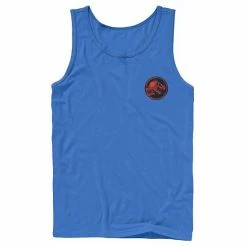 Licensed Character Men's Jurassic World Two T-Rex Magma Pocket Icon Tank Navy -Licensed Character Shop unnamed file 25485