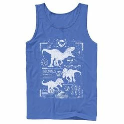 Licensed Character Men's Jurassic World Indominus Rex Green Schematic Tank Top Royal -Licensed Character Shop unnamed file 25498