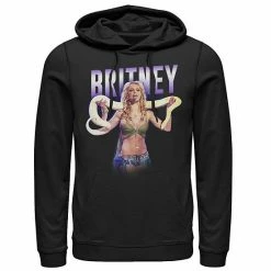 Licensed Character Men's Britney Spears Snake Portrait Hoodie Red