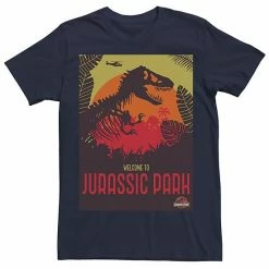 Licensed Character Men's Jurassic Park Welcome T-Rex Sunset Tee Cardinal -Licensed Character Shop unnamed file 25537