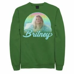 Licensed Character Men's Britney Spears Pastel Rainbow Portrait Sweatshirt Black -Licensed Character Shop unnamed file 25549