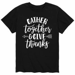 Licensed Character Men's Gather Together Give Thanks Tee Black