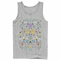 Licensed Character Men's Adventure Time Character Icon Collage Tank Top Navy -Licensed Character Shop unnamed file 25574