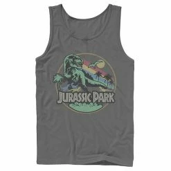Licensed Character Men's Jurassic Park Retro Circle Tank Top Athletic Heather -Licensed Character Shop unnamed file 25579