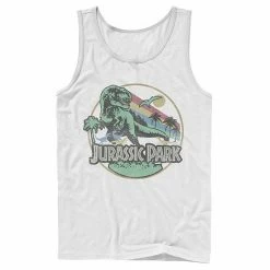 Licensed Character Men's Jurassic Park Retro Circle Tank Top Athletic Heather -Licensed Character Shop unnamed file 25581