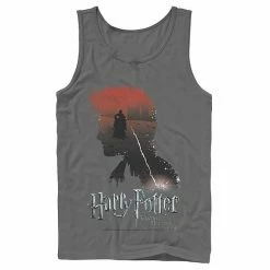 Licensed Character Men's Harry Potter Deathly Hallows Voldemort Silhouette Fill Tank Top Royal -Licensed Character Shop unnamed file 25586