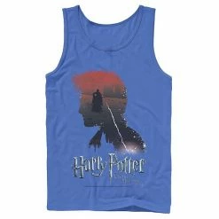Licensed Character Men's Harry Potter Deathly Hallows Voldemort Silhouette Fill Tank Top Royal -Licensed Character Shop unnamed file 25587
