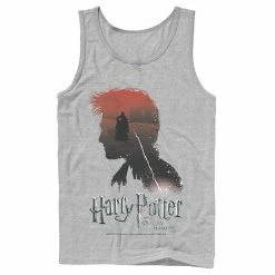 Licensed Character Men's Harry Potter Deathly Hallows Voldemort Silhouette Fill Tank Top Royal -Licensed Character Shop unnamed file 25588