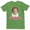 Licensed Character Men's Elf Buddy I Just Like To Smile Text Portrait Tee -Licensed Character Shop unnamed file 2559