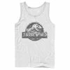 Licensed Character Men's Jurassic World Two Return Stone Logo Tank Royal -Licensed Character Shop unnamed file 25594