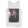 Licensed Character Men's Jurassic Park Ian Malcolm Road Flare Photo Graphic Tank Top Red -Licensed Character Shop unnamed file 25600
