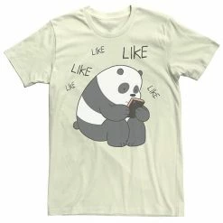 Licensed Character Men's Cartoon Network We Bare Bears Like Like Like Texting Graphic Tee Athletic Heather -Licensed Character Shop unnamed file 25613