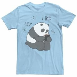 Licensed Character Men's Cartoon Network We Bare Bears Like Like Like Texting Graphic Tee Athletic Heather -Licensed Character Shop unnamed file 25614