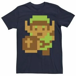 Licensed Character Men's Nintendo Legend Of Zelda Pixelated Link Portrait Tee Royal -Licensed Character Shop unnamed file 25622